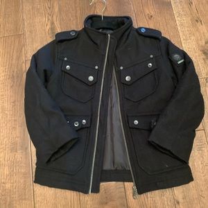 Boys Diesel Wool Coat Size 4